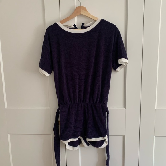Vintage style tennis terry cloth romper - Picture 1 of 2
